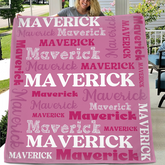 Personalized Name Blanket - Baby Shower and Newborn Baby Gift